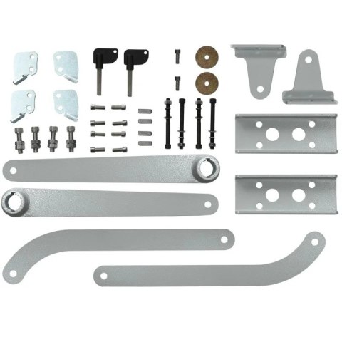 ETM-FOLD Napęd bramy dwuskrzydłowej na szerokie słupki Elektrobim