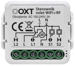 Moduł OXT mini sterownik rolet żaluzji kąt pochylenia lameli WiFi+RF TUYA T229