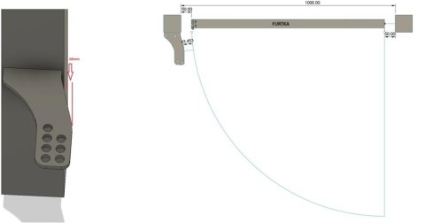 Uchwyty MOD.100/12/16 na słupek do napędów z otworami 12mm: CAME, FAAC, Genius, Proxima itd.