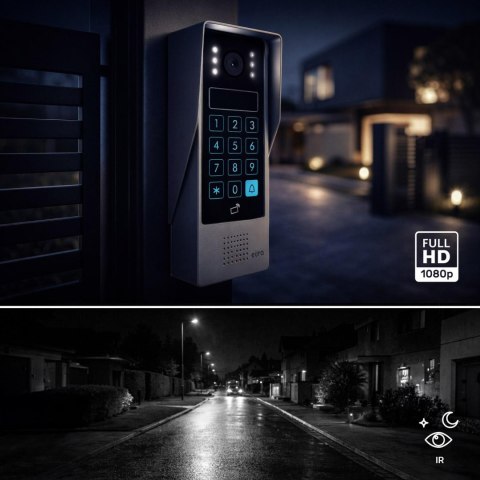 WIDEODOMOFON EURA VDP-90A3 DELTA + biały monitor TUYA