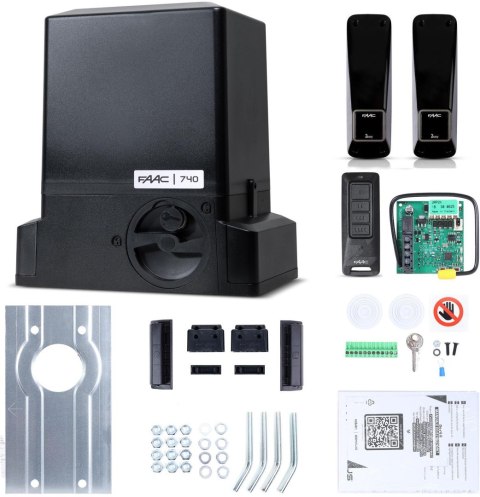 Zestaw Delta 2 FDS - FAAC 740 do 500kg bram przesuwnych