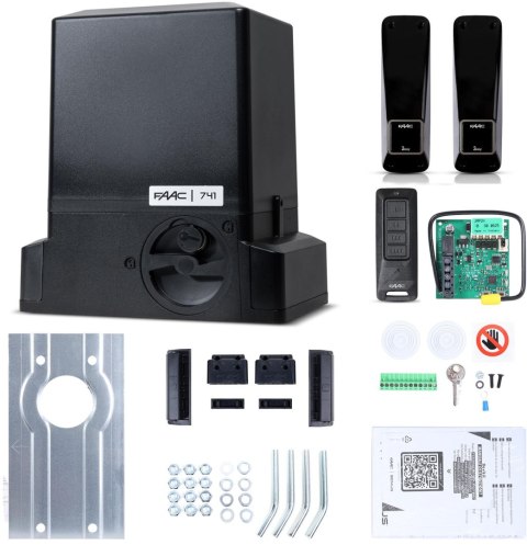 Zestaw Delta 3 FDS - FAAC 741 do 900kg bram przesuwnych