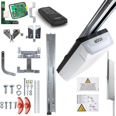 Zestaw FAAC D600 FDS do bram garażowych z 3m szyną dwuczęściową kewlarową